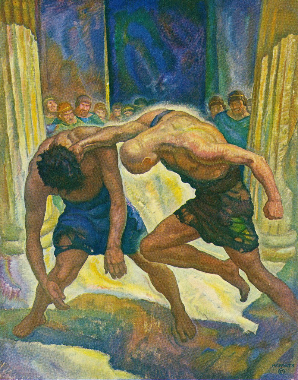 The Beggars Fight by Newell Convers Wyeth