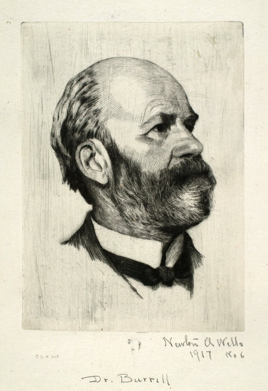 Portrait of Dr. Burrill by Newton A. Wells