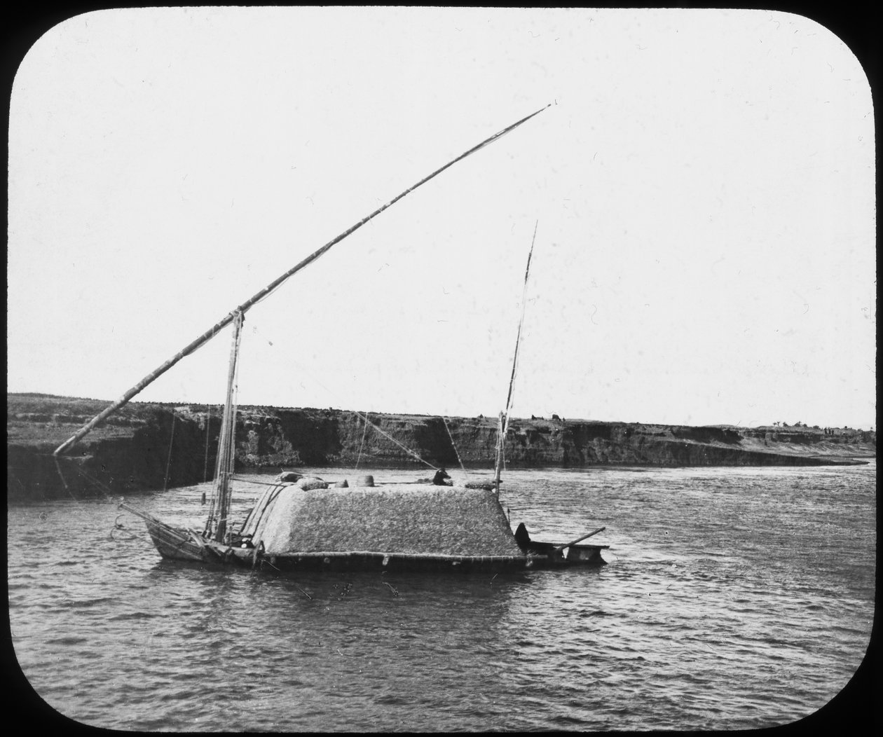 A Laden Dahabiyeh, Egypt by Newton and Co