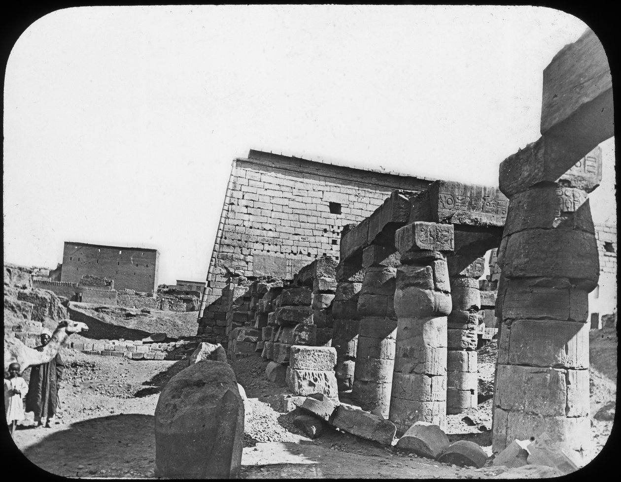 Great Temple, Luxor, Egypt, c1890 by Newton and Co