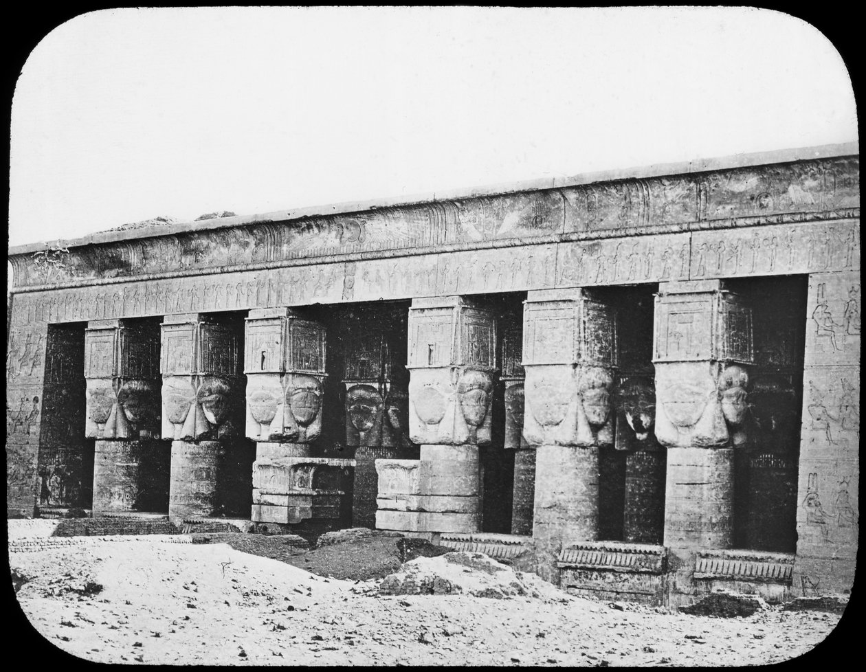 Temple of Hathor, Dendera, Egypt, c1890 by Newton and Co