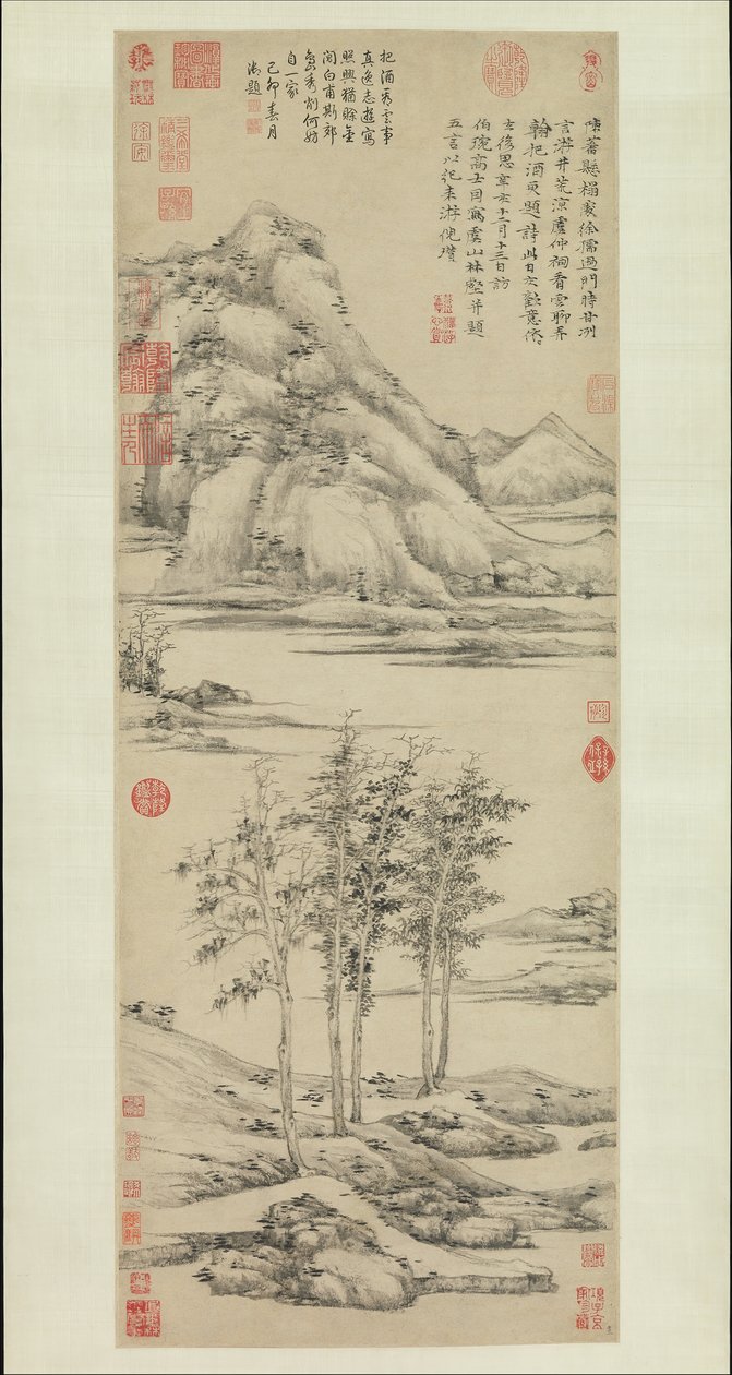 Woods and Valleys of Mount Yu by Ni Zan