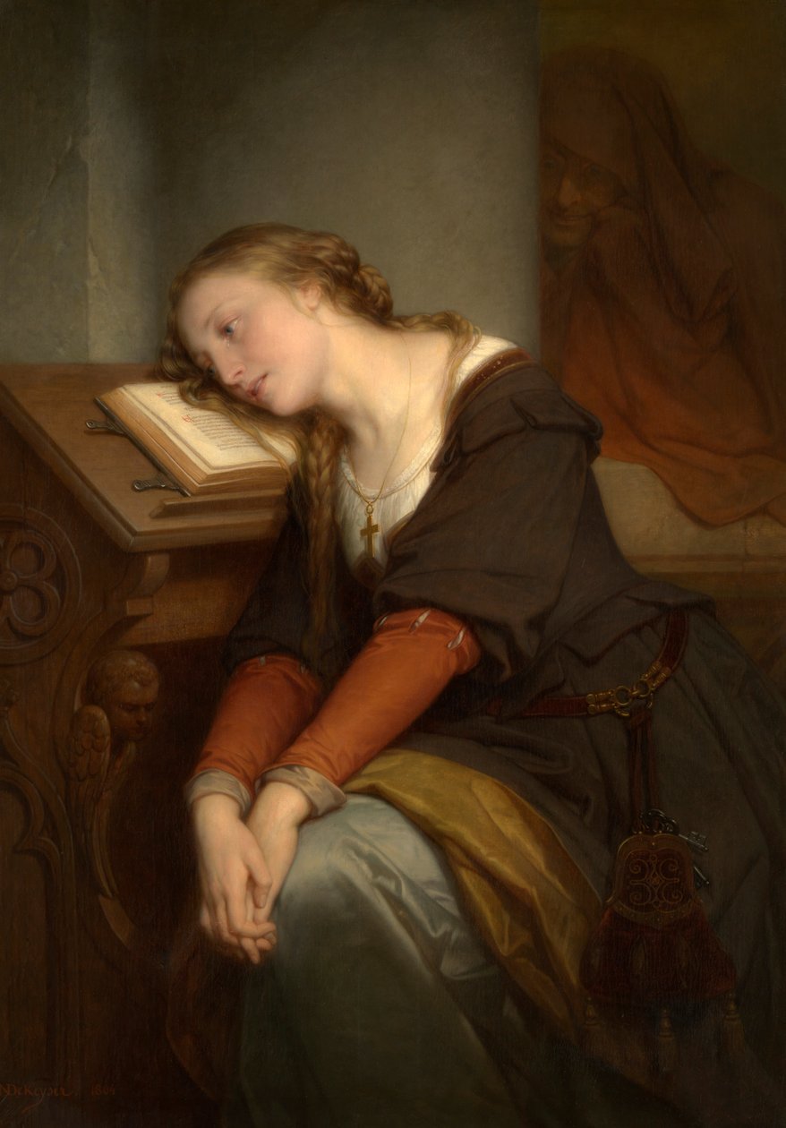 Margaret in the Church by Nicaise de Keyser