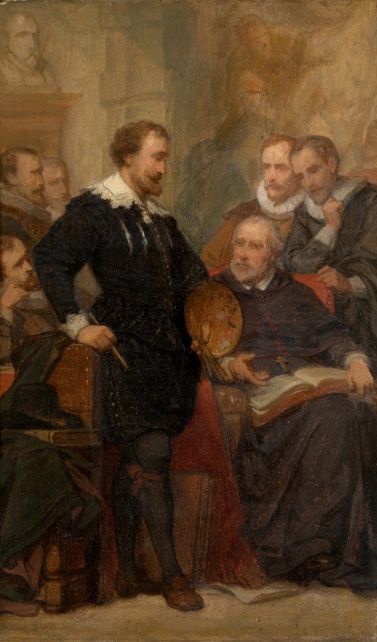 Peter Paul Rubens in His Studio by Nicaise de Keyser
