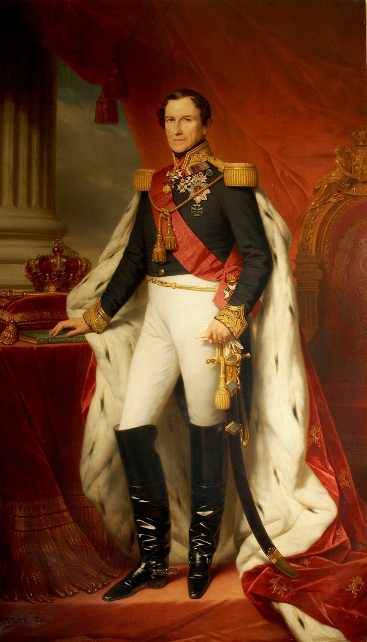 Portrait of Leopold I, King of the Belgians, 1856 by Nicaise de Keyser