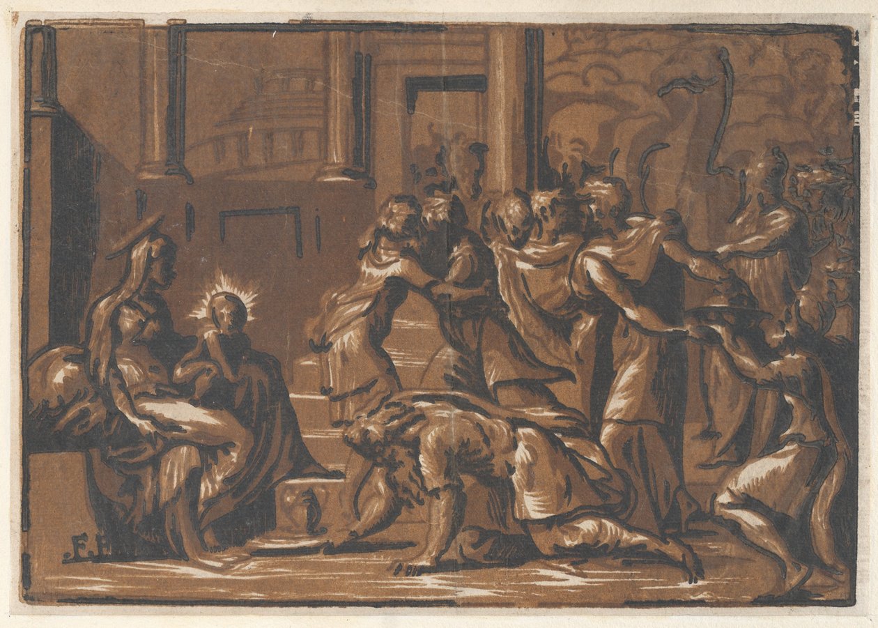 The Adoration of the Magi, 1540-50 by Niccolò Vicentino.