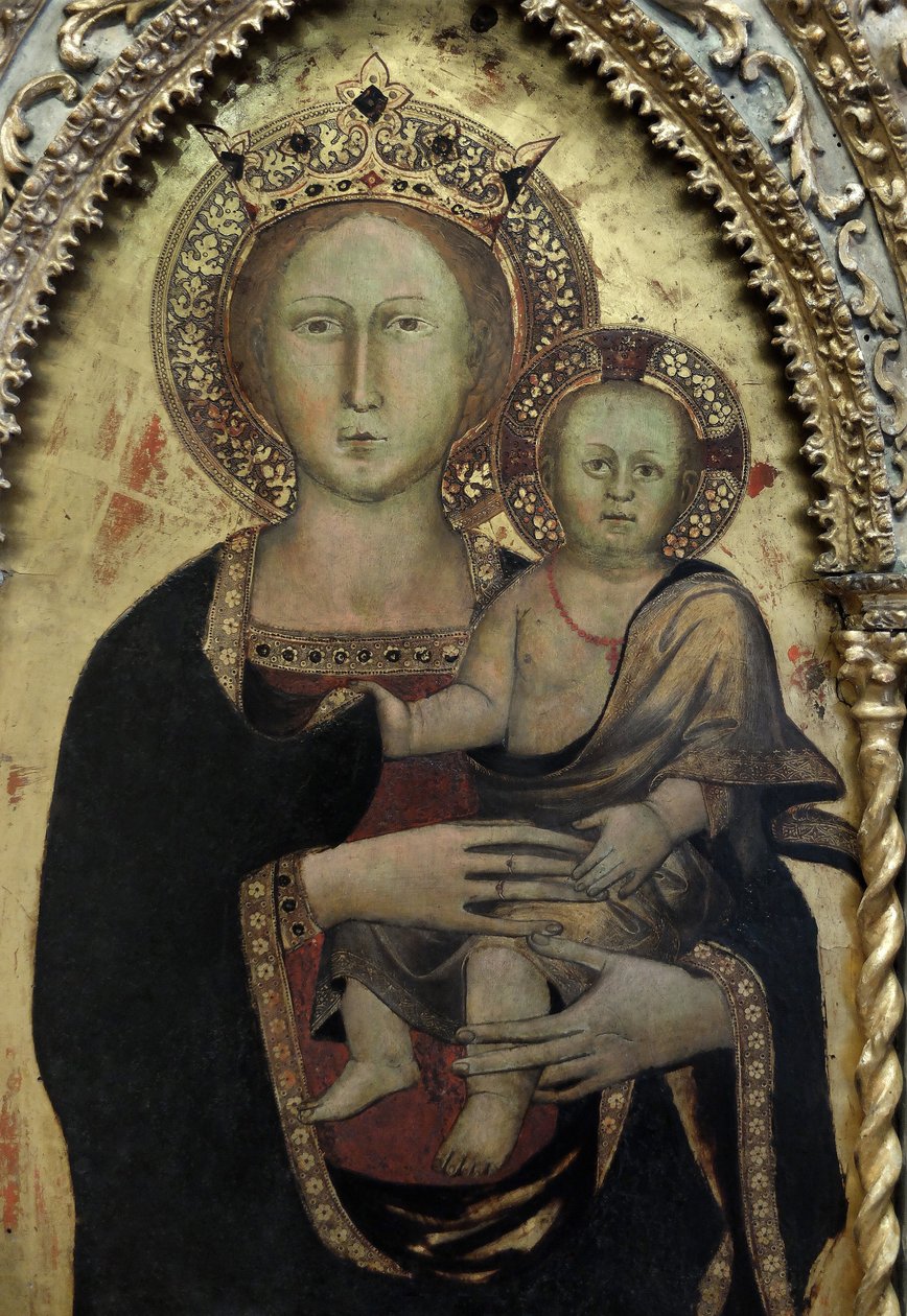 The Virgin and Child (detail) by Niccolo di Pietro Gerini