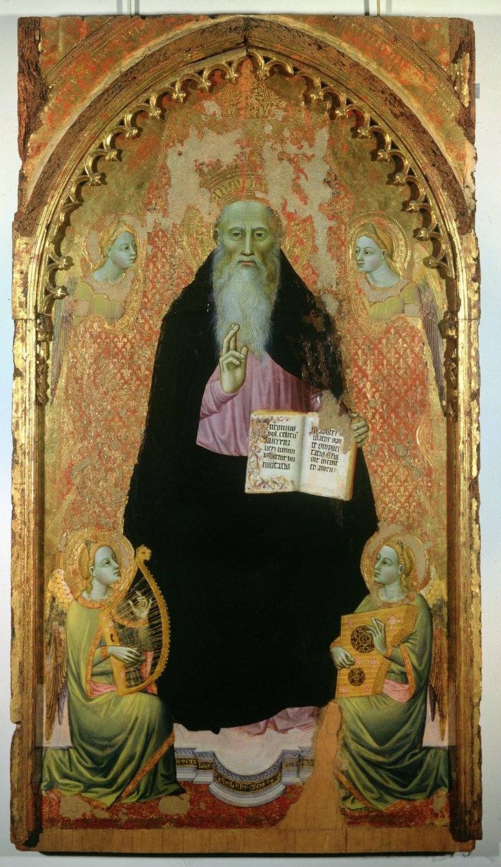 St. Anthony Abbot Holding the Book of the Antonites, 1371 by Niccolo di Tommaso