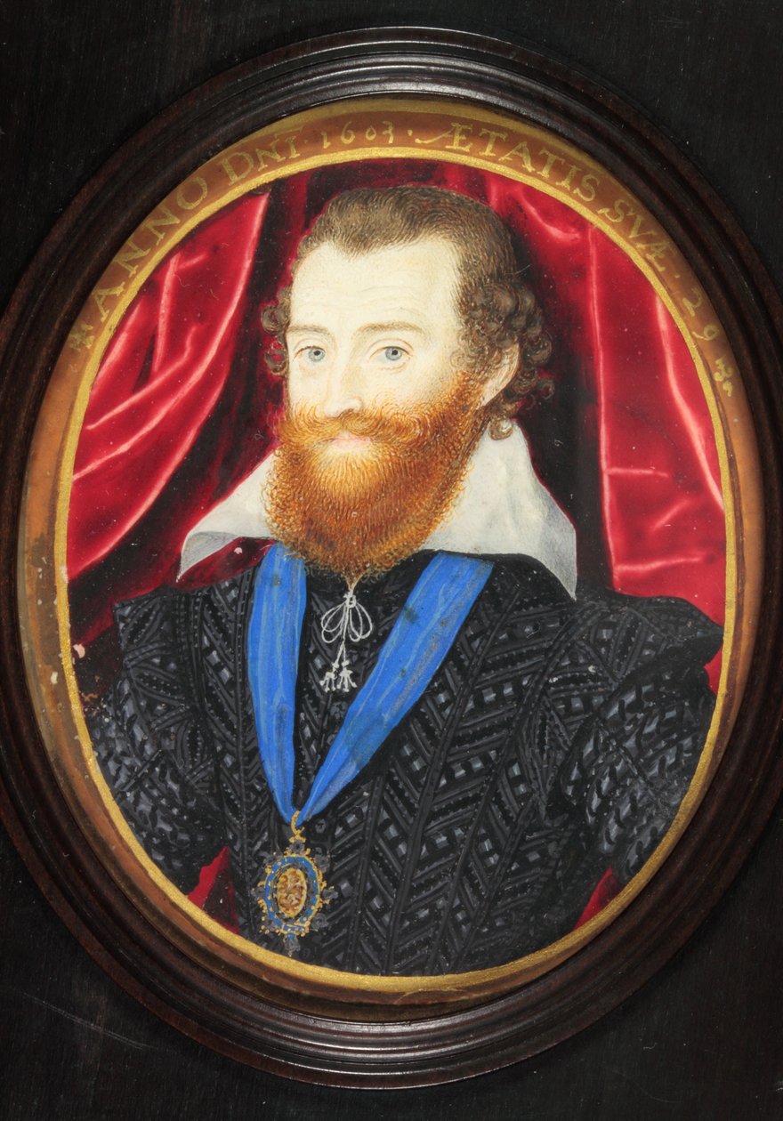 Ludovick Stuart, 2nd Duke of Lennox and Richmond by Nicholas (after) Hilliard
