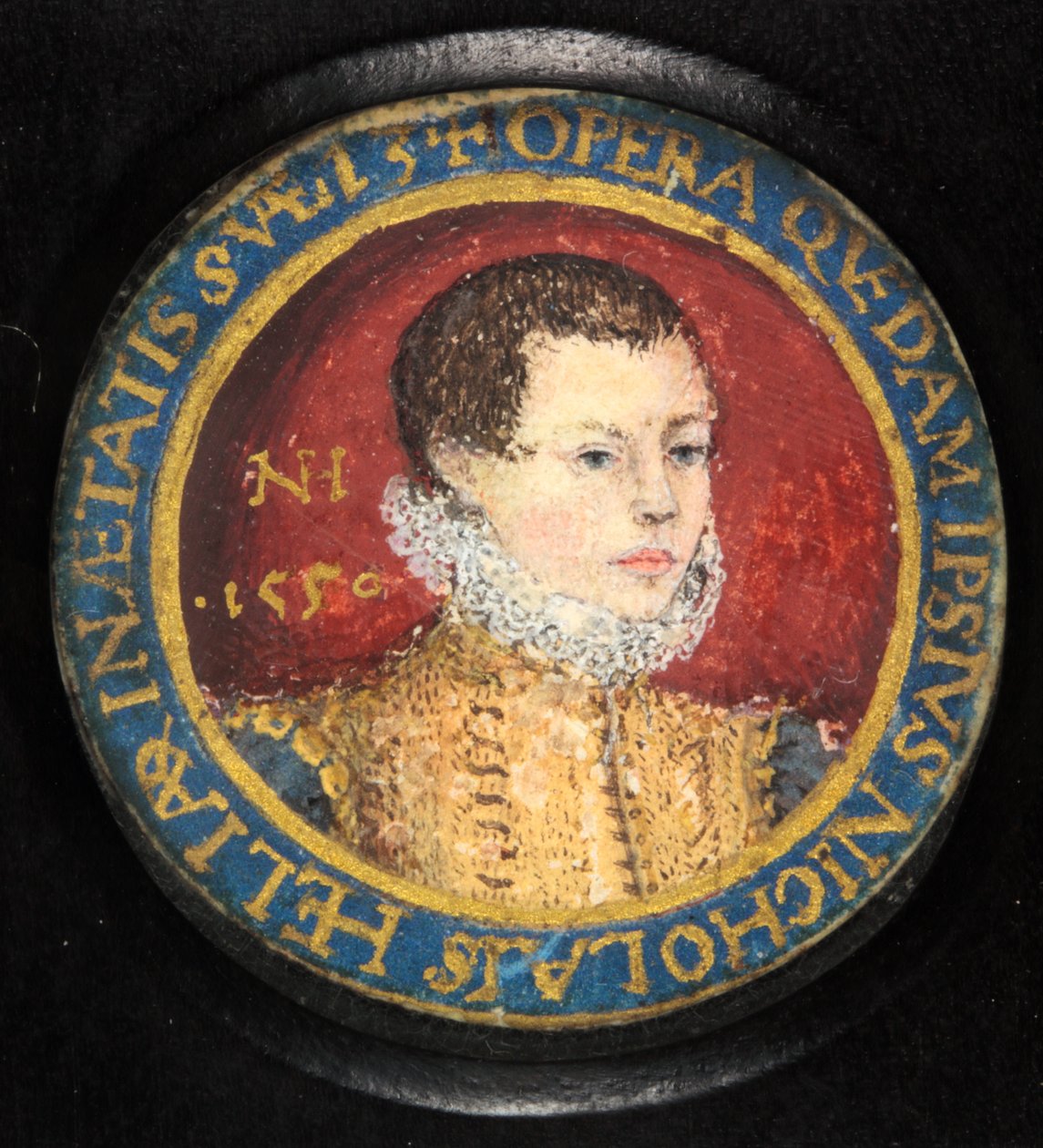 Nicholas Hilliard, self portrait aged 13 by Nicholas (attr.to) Hilliard