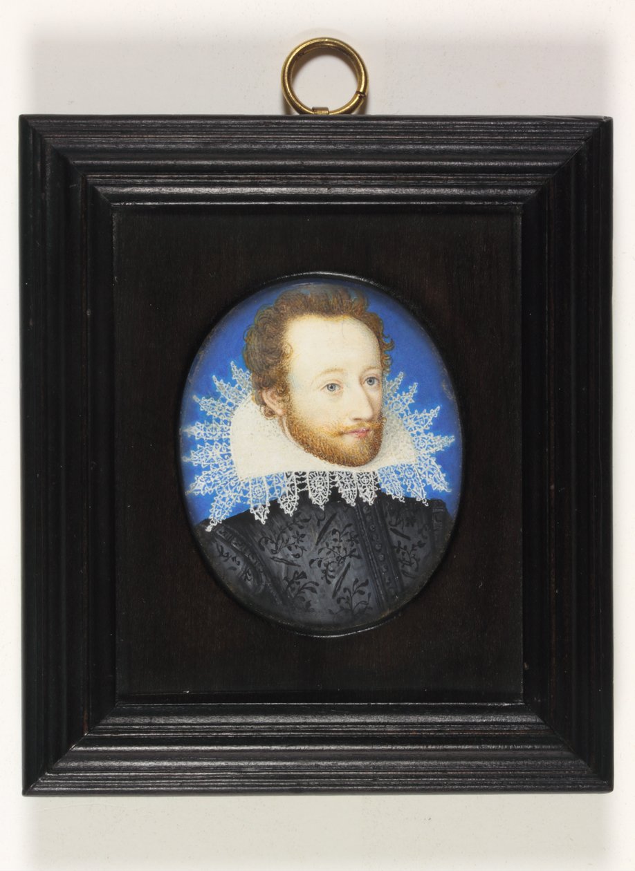A Gentleman Called the Earl of Essex by Nicholas (school of) Hilliard