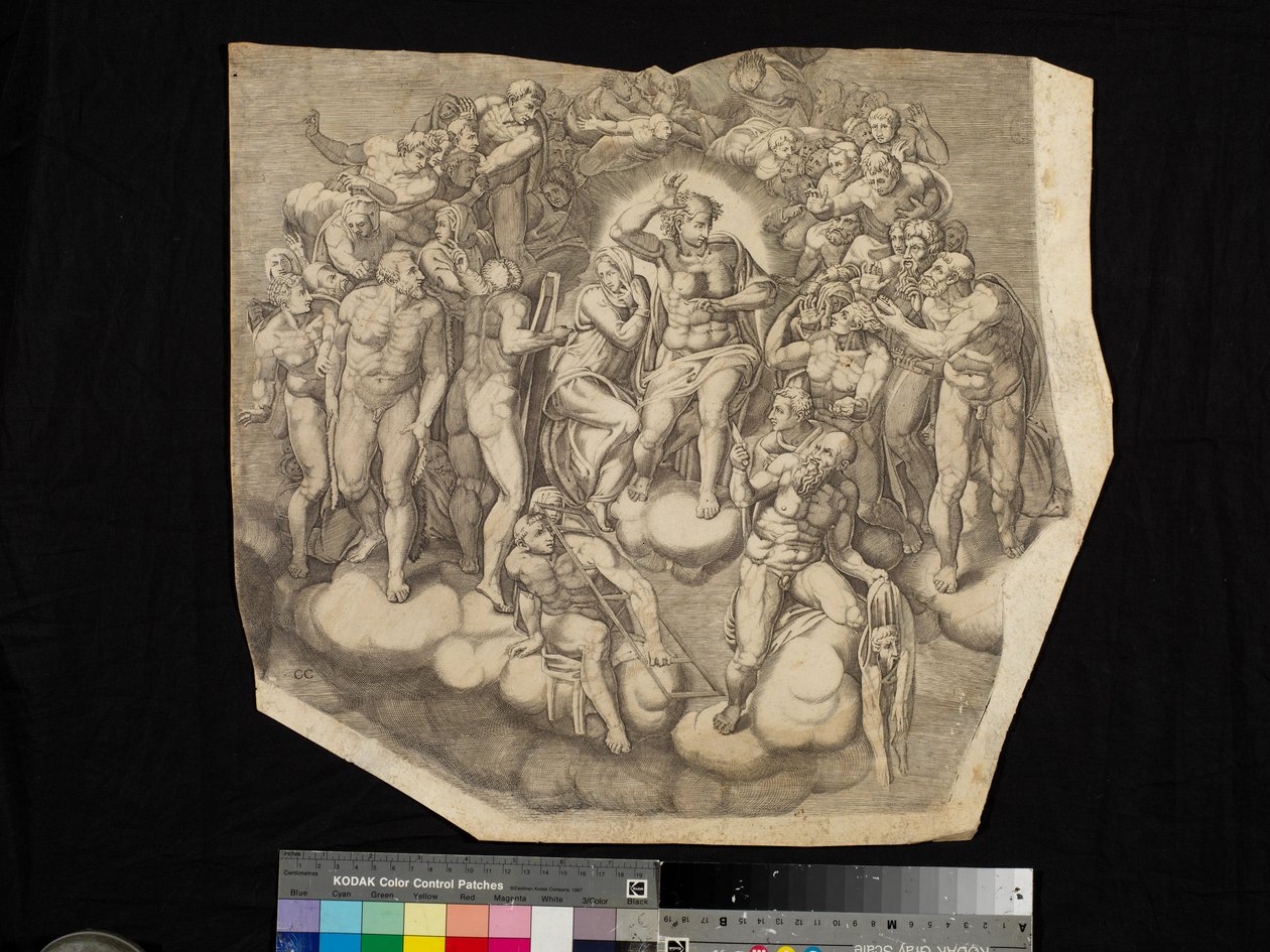 Scene from The Last Judgment by Nicholas Beatrizet