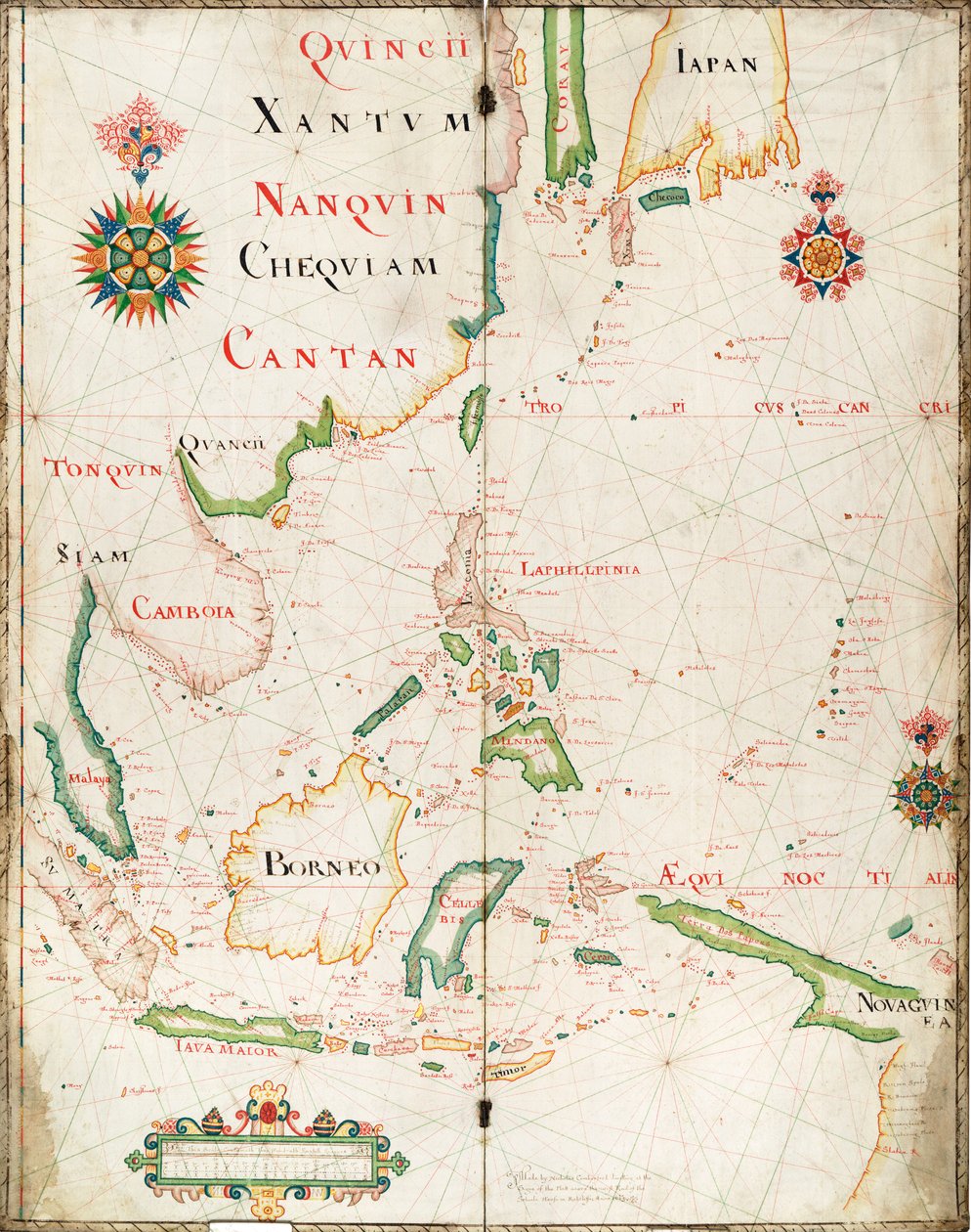 Map of the East Indies by Nicholas Comberford