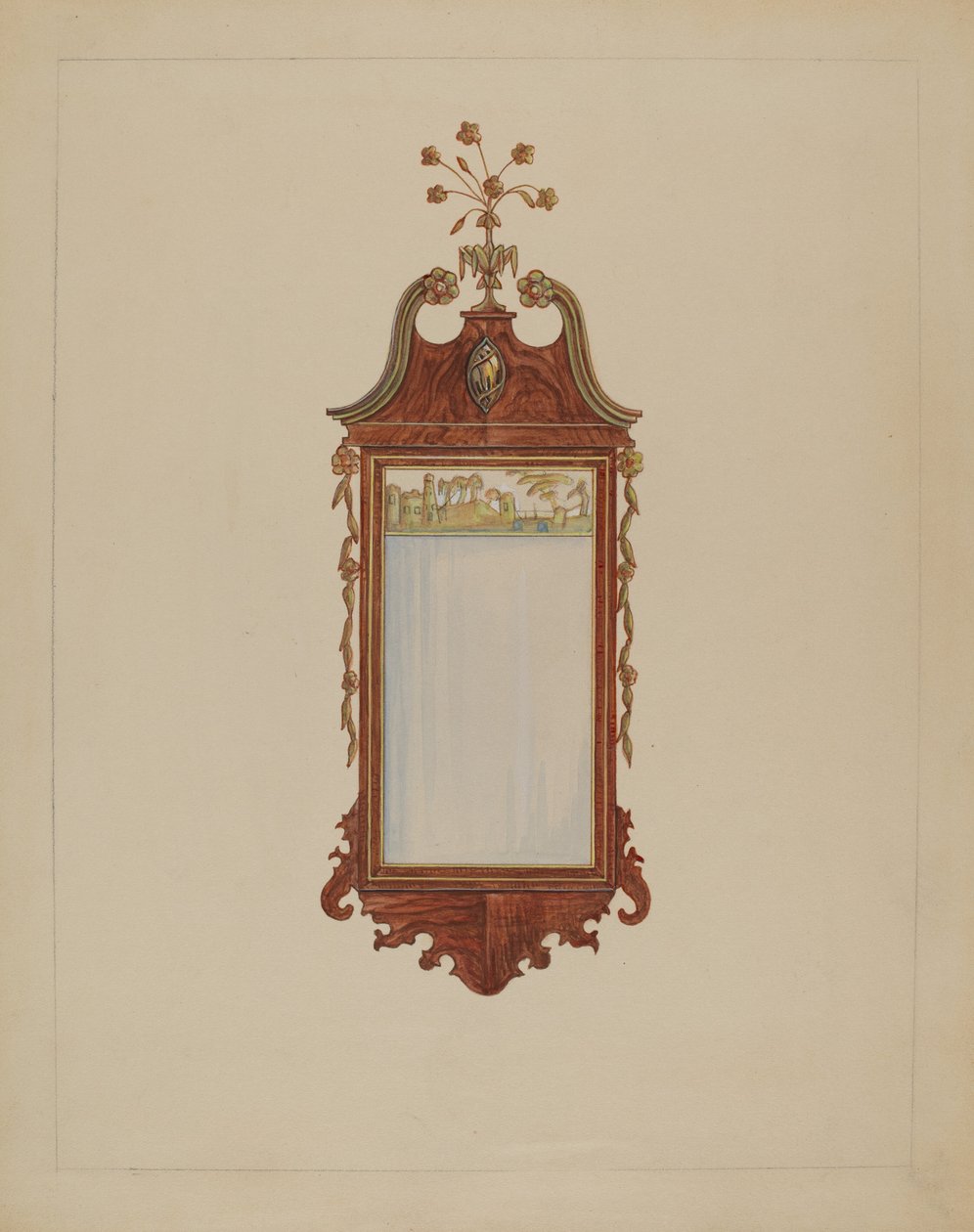 Hepplewhite Mirror by Nicholas Gorid