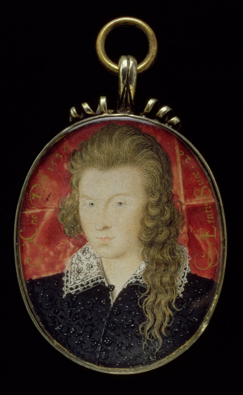 Henry Wriothesley, 3rd Earl of Southampton (1573-1624), c.1594 by Nicholas Hilliard