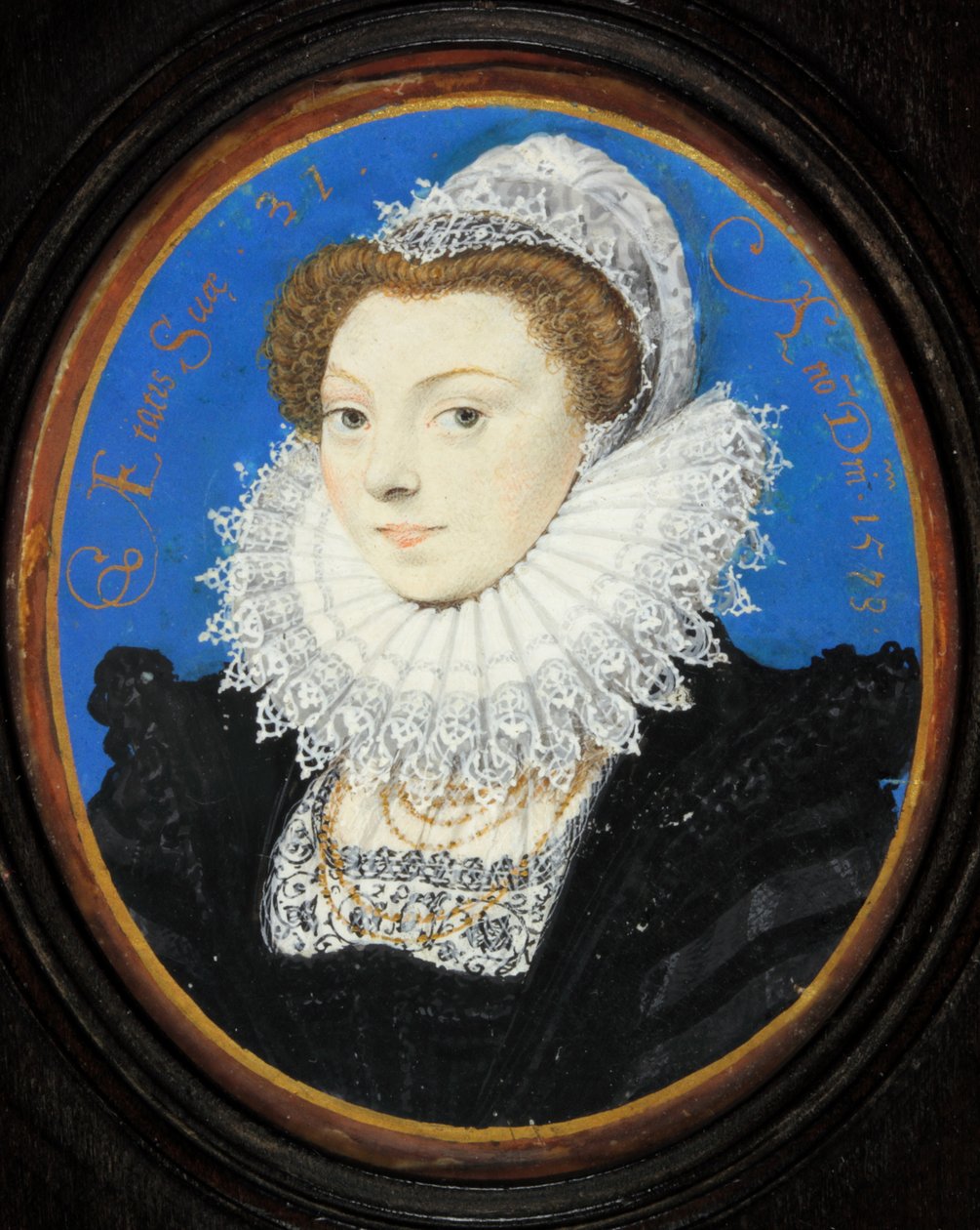 Unknown Woman with a Lace Cap by Nicholas Hilliard
