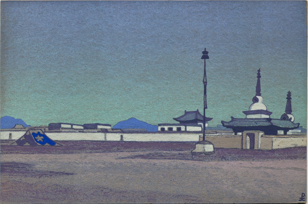 Batukhalka, Capital of Inner Mongolia, 1936 by Nicholas Roerich