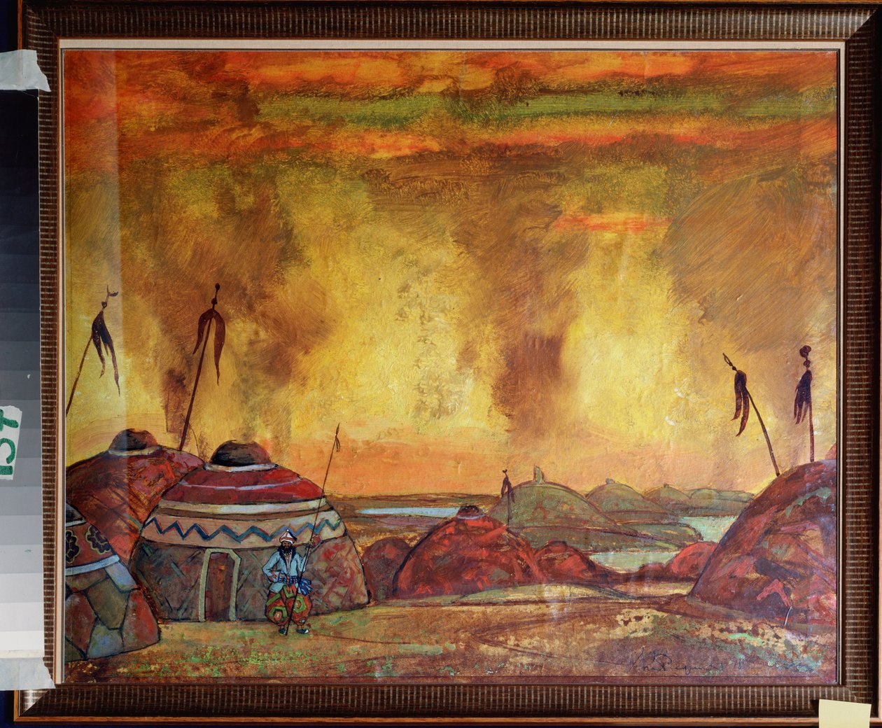 The Polovtsian Camp (or Cuman, Kouman). Preparatory decor for the opera "Prince Igor" by Alexander Borodin (1833-1887). Work by Nicholas Roerich (1874-1947) by Nicholas Roerich