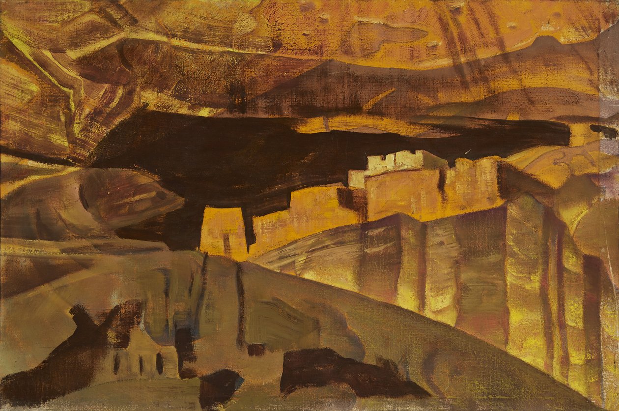 White House ruins in Canyon De Chelly by Nicholas Roerich