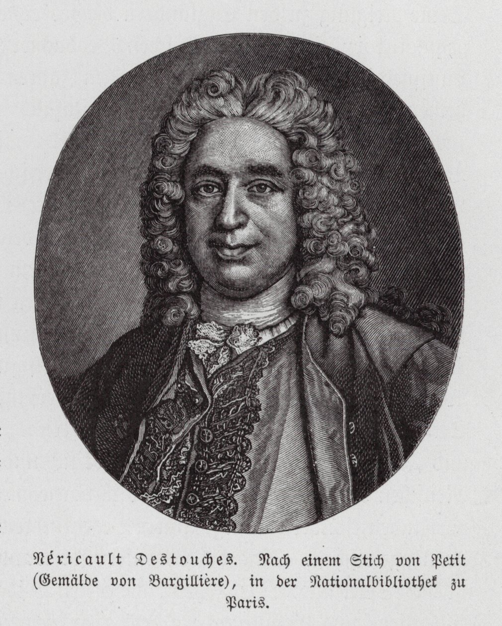 Philippe Nericault Destouches, French Playwright by Nicholas de (after) Largilliere