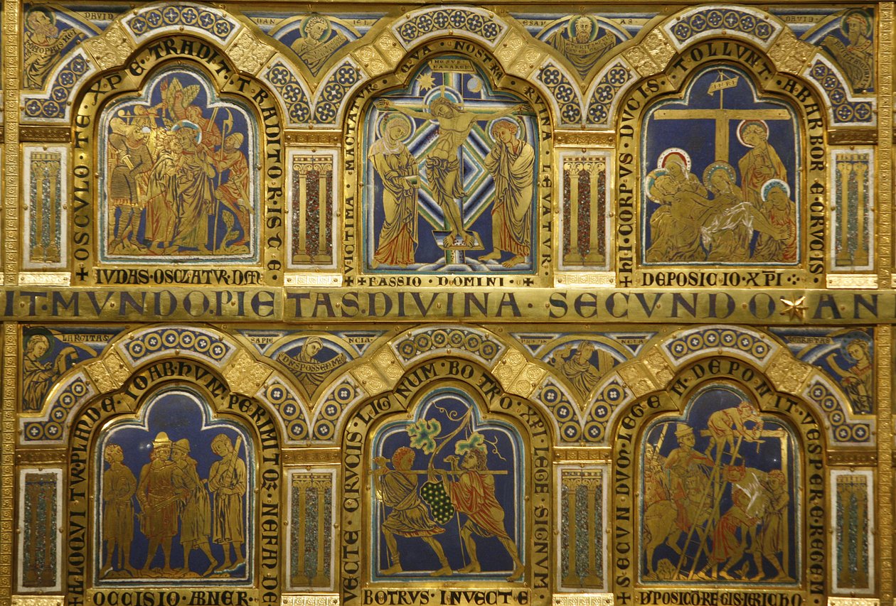 The Verdun Altar by Nicholas of Verdun, Completed in 1181, Klosterneuburg, Austria by Nicholas of Verdun