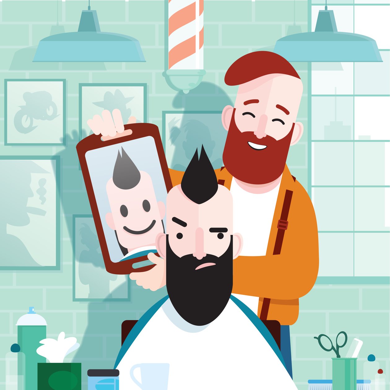 Hipster Barber by Nick Diggory