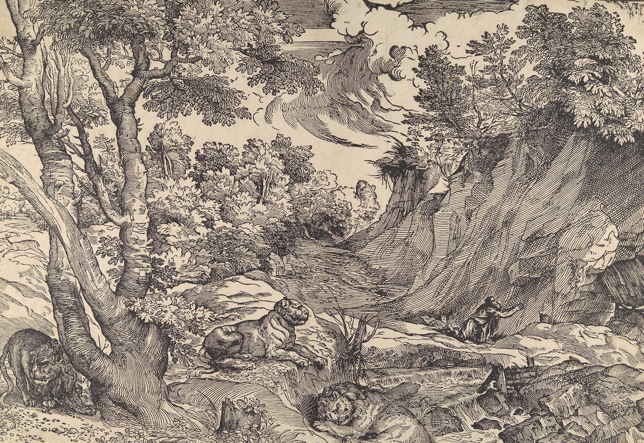 St. Jerome in the Wilderness by Nicolò Boldrini.