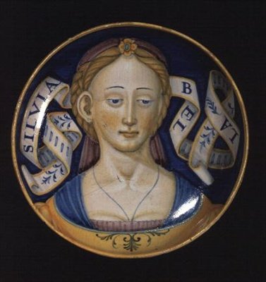 Maiolica Coppa, from the Belle Donne Series by Nicolò Pellipario