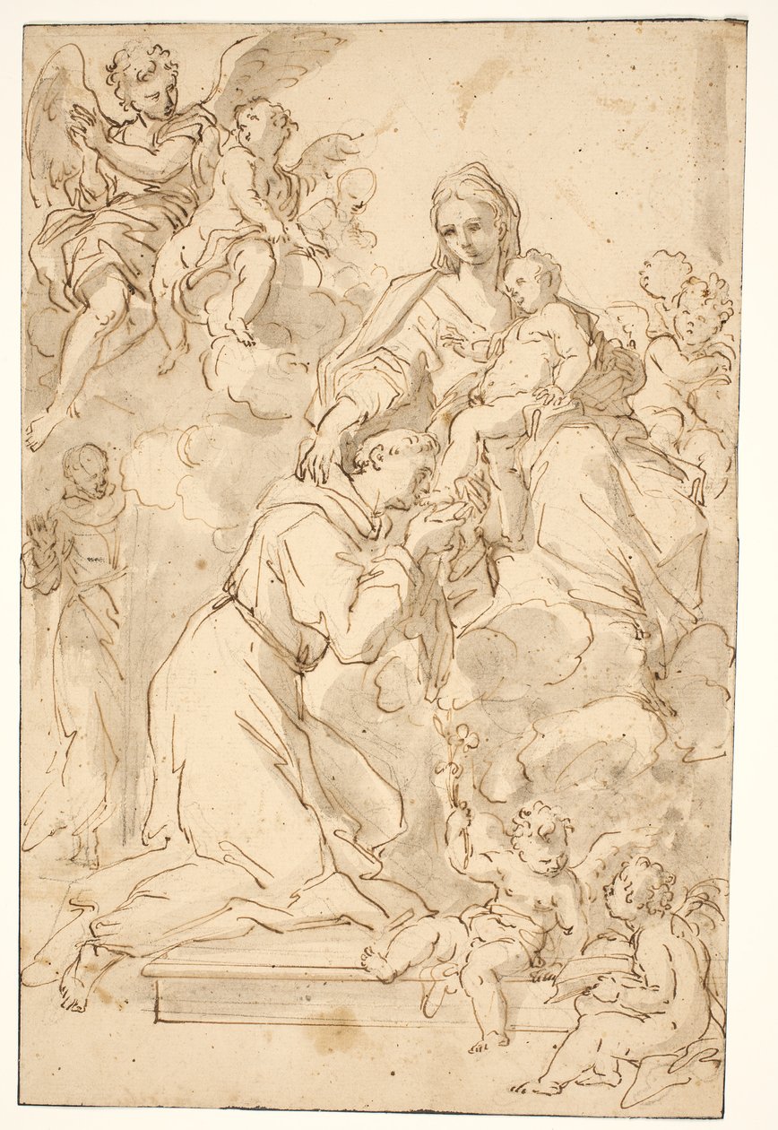 Madonna and Child with St Antony of Padua by Nicolò Ricciolini