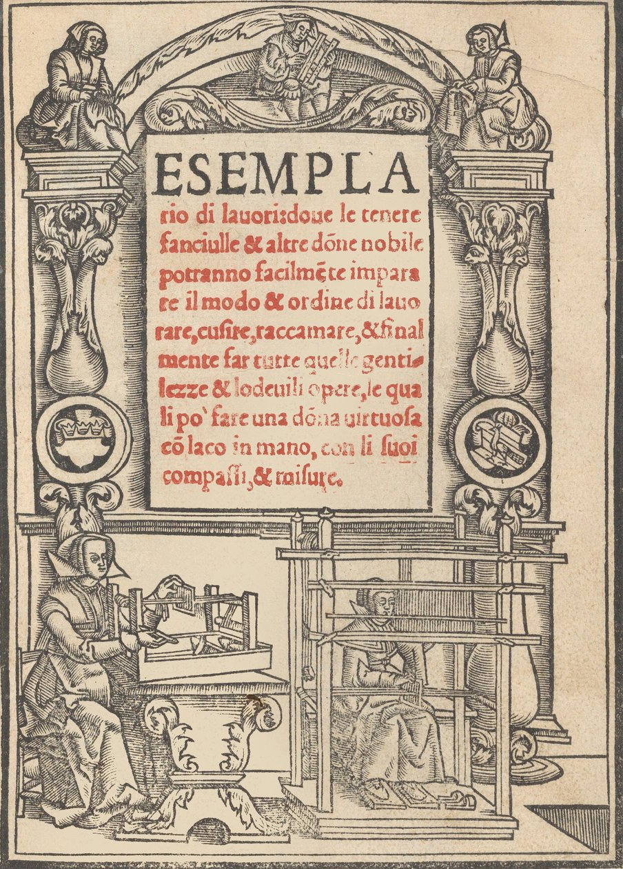 Esemplario di lavori, August 1529 by Nicolò Zoppino