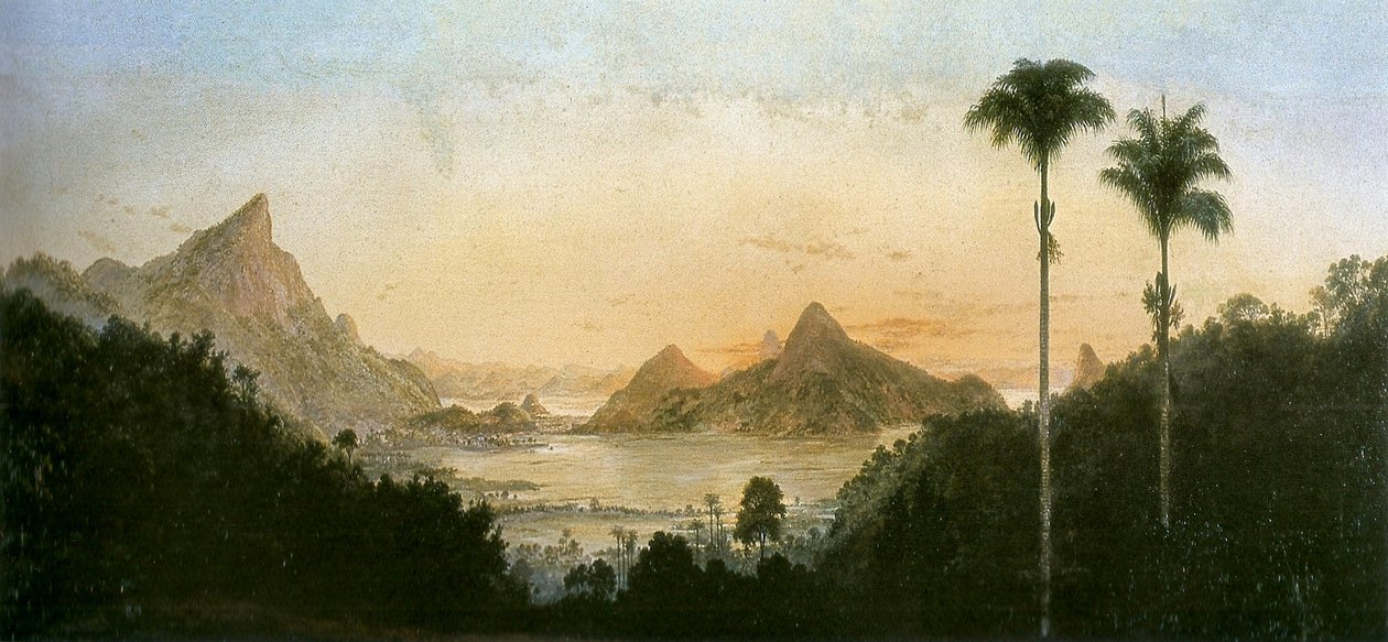Rodrigo de Freitas Lagoon, Rio de Janeiro by Nicola Antonio Facchinetti
