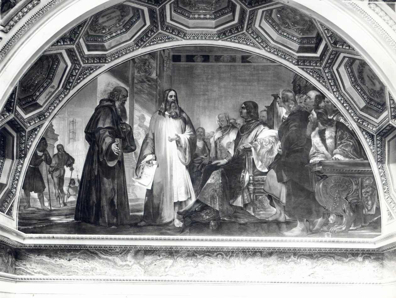 Leonardo da Vinci in the Company of Lodovico Sforza, from the Galileo Gallery by Nicola Cianfanelli