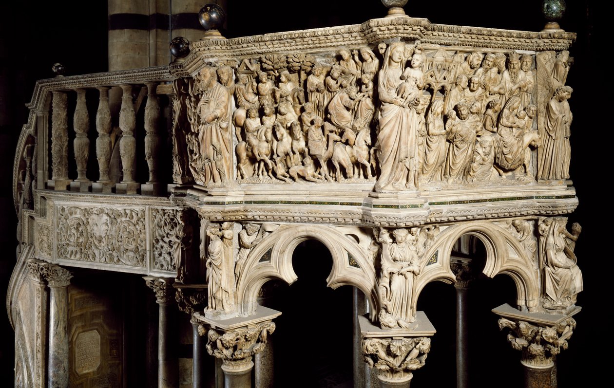 Glimpse of Pulpit by Nicola Pisano