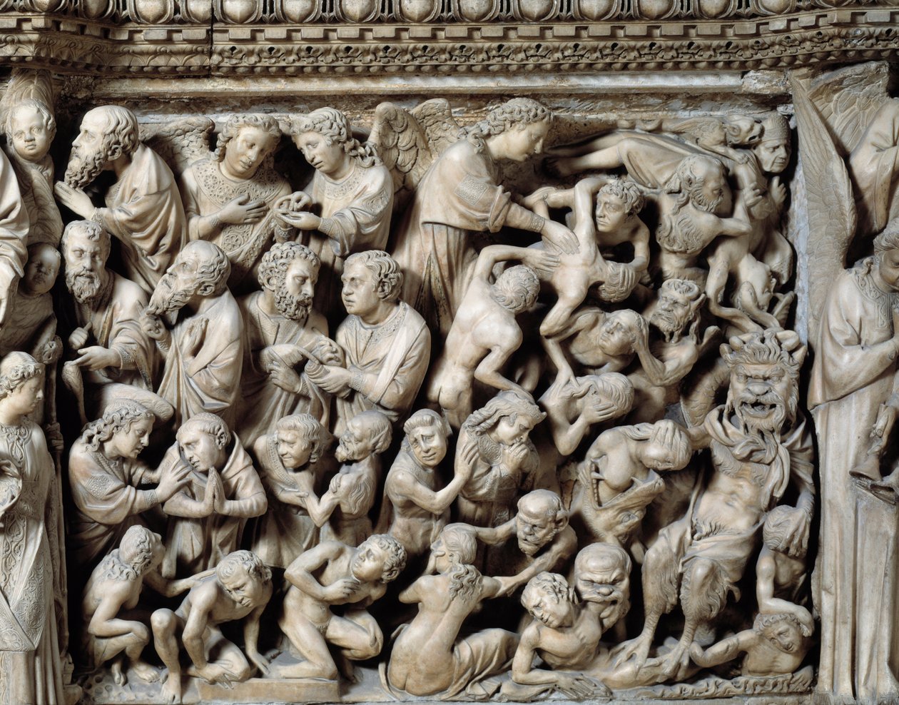 Gothic Art: Last Judgment, Damned in Hell (Detail) by Nicola Pisano