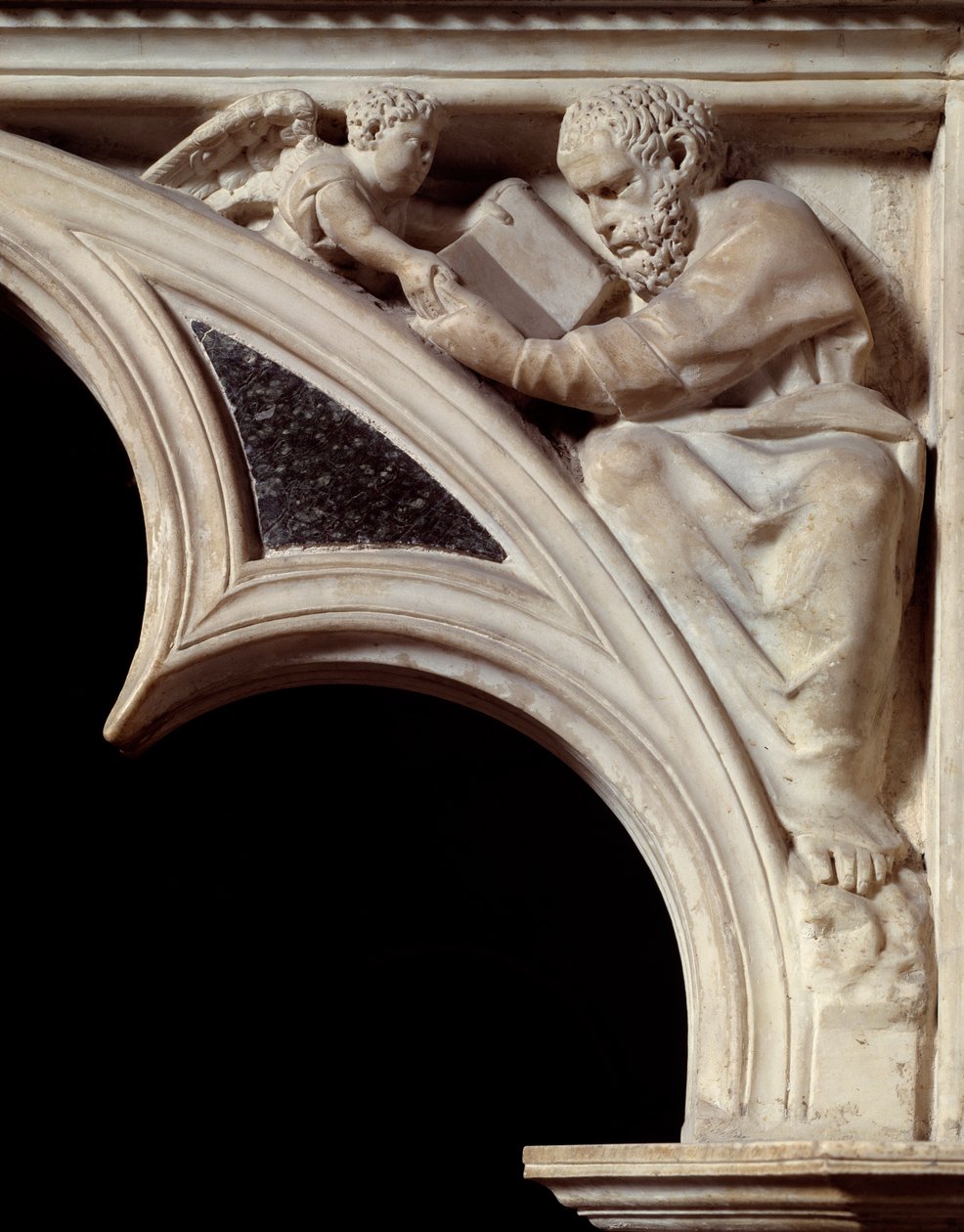 Saint Matthew Evangelist (Detail) by Nicola Pisano