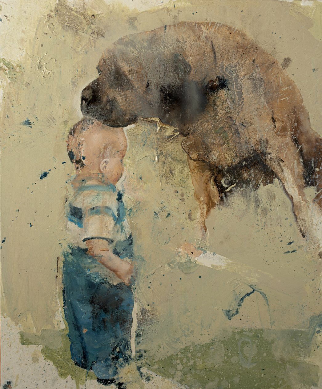 Child with Dog II by Nicola Pucci