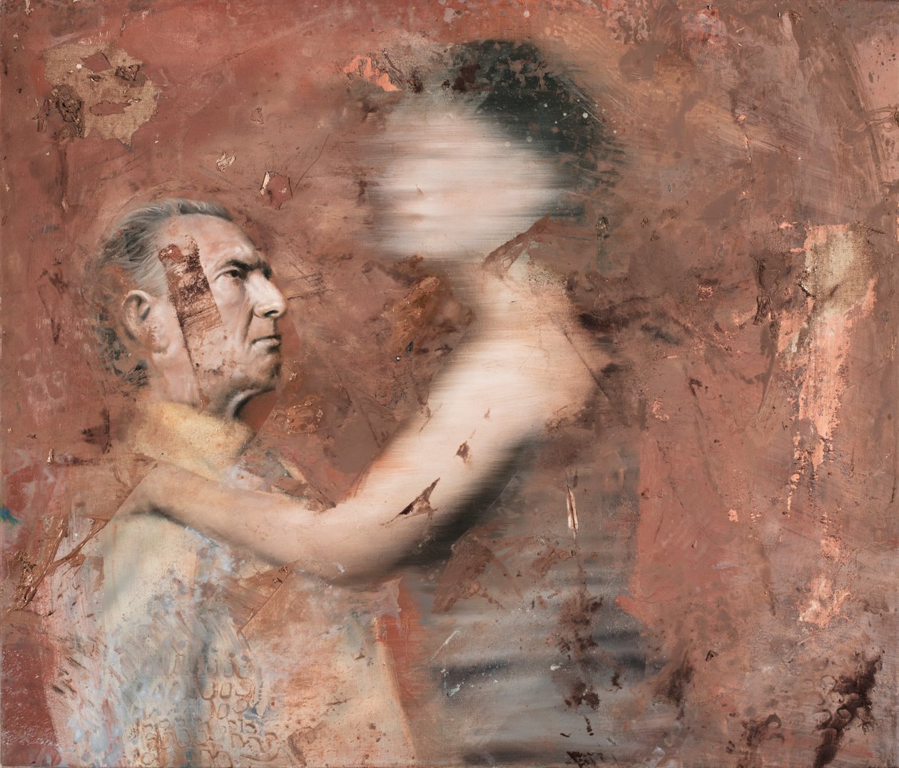 Woman moving with man by Nicola Pucci