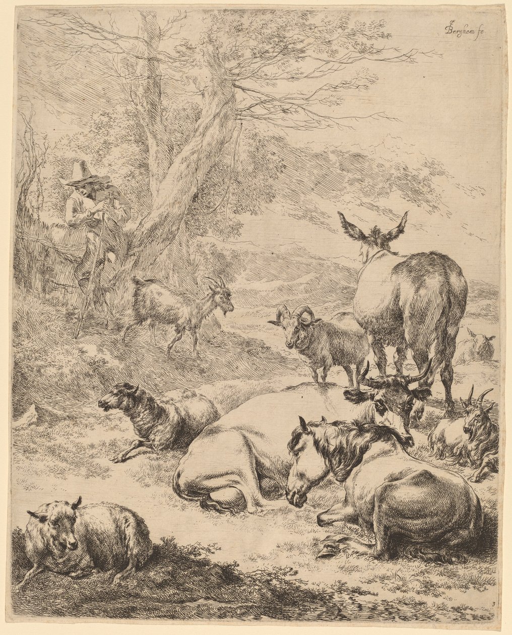 Resting Herd by Nicolaes Berchem