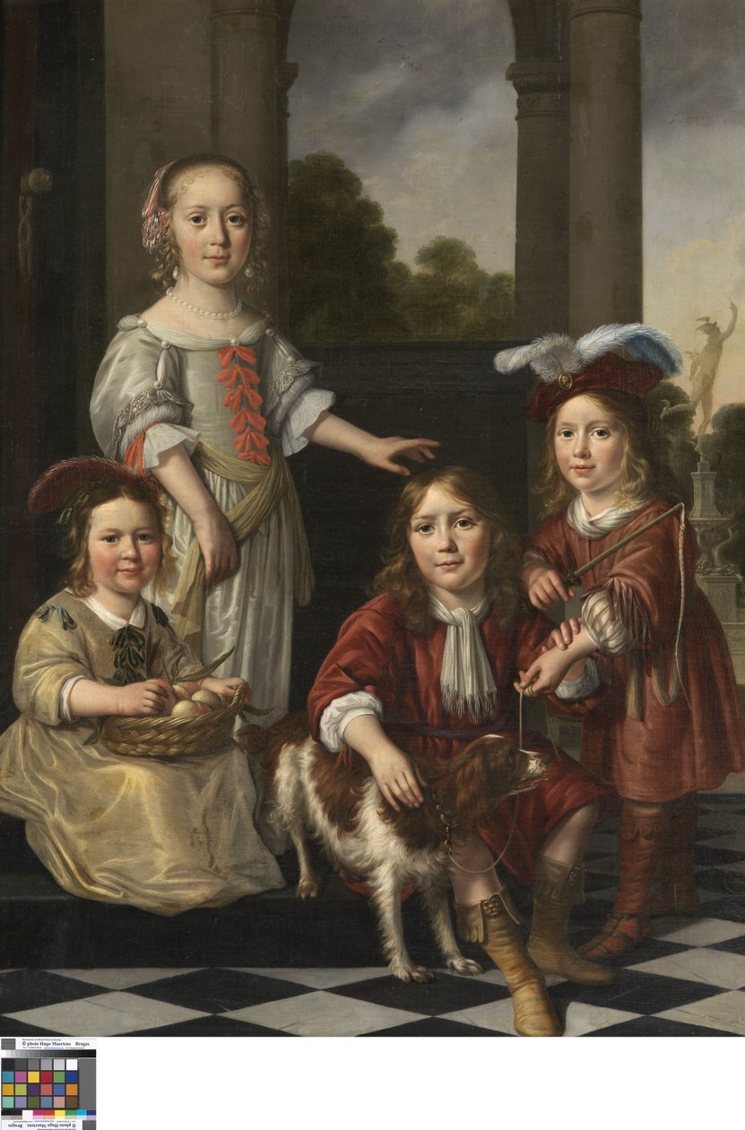 Portrait of Four Children by Nicolaes Maes