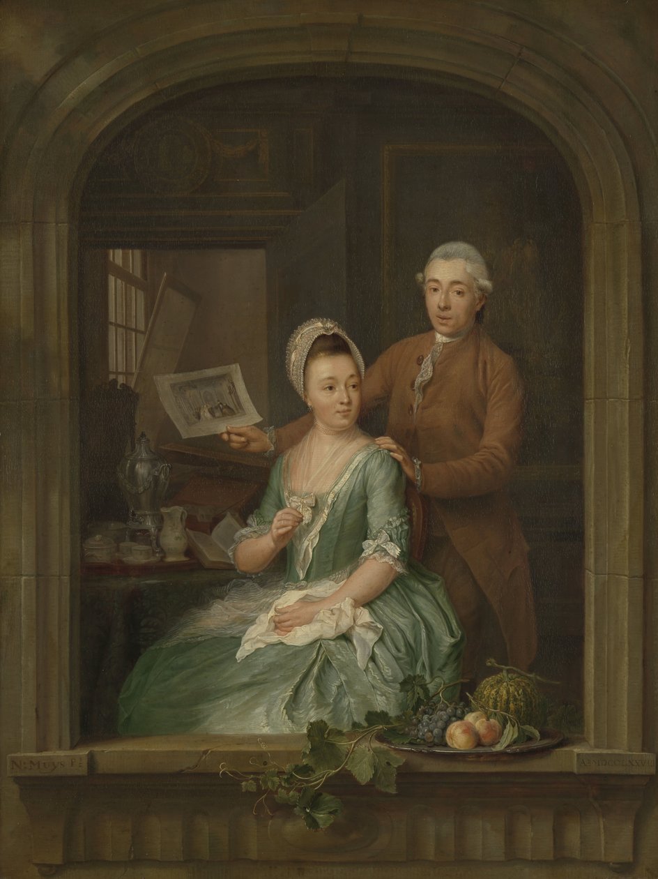Portrait of Robert Muys and His Wife Maria Nozeman by Nicolaes Muys