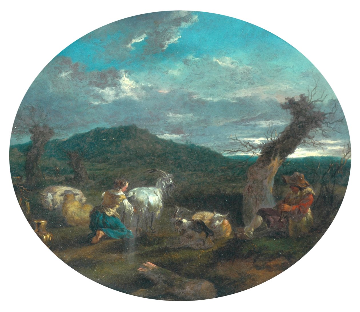 Pastoral Scene by Nicolaes Pietersz (attr.to) Berchem