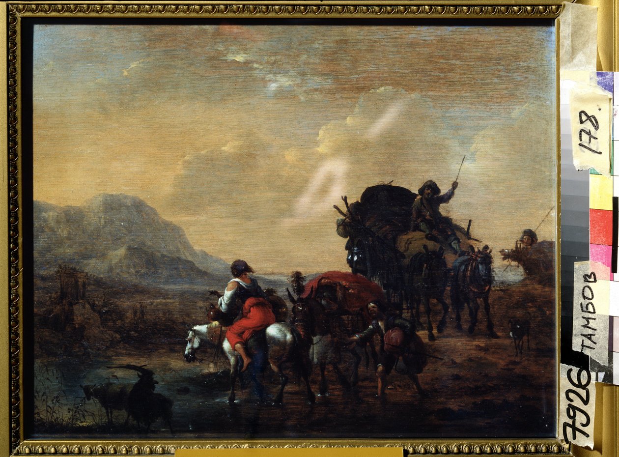 The Convoy by Nicolaes Pietersz. Berchem