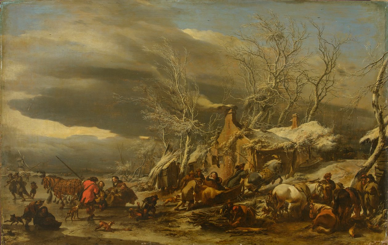 Winter Landscape by Nicolaes Pietersz. Berchem