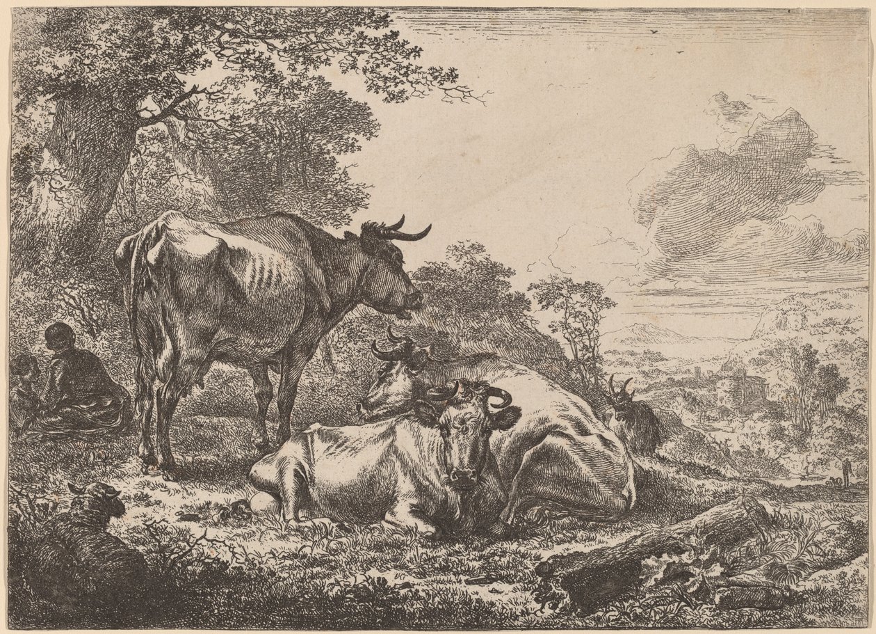 Resting Cows by Nicolaes Pietersz Berchem