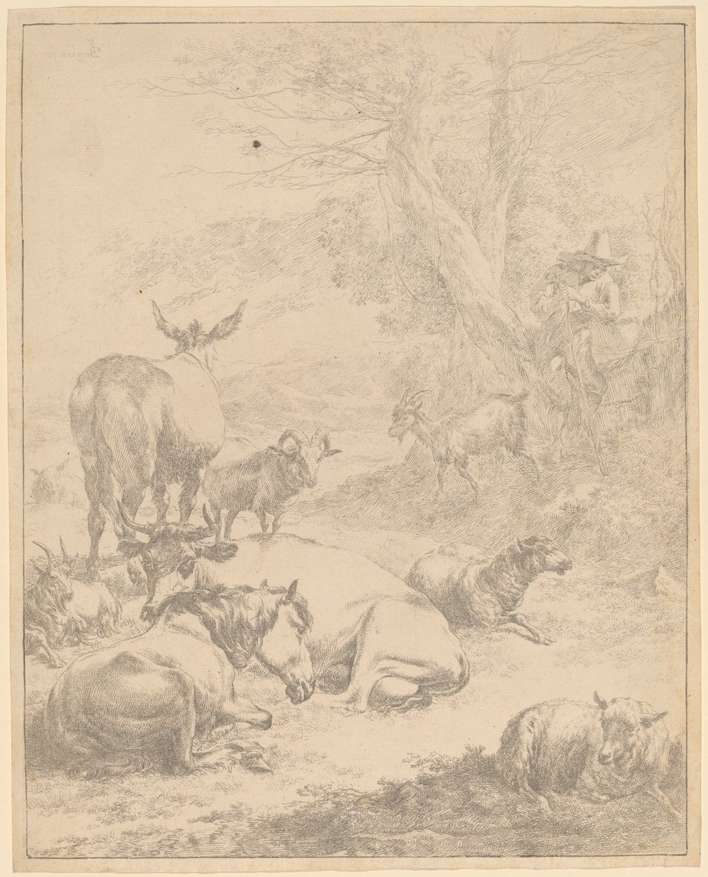 Resting Herd by Nicolaes Pietersz Berchem