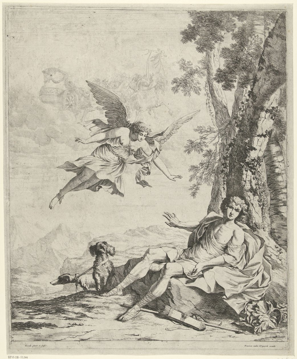 Aurora and Cephalus (Abduction of Cephalus) by Nicolaes Van Helt Stockade