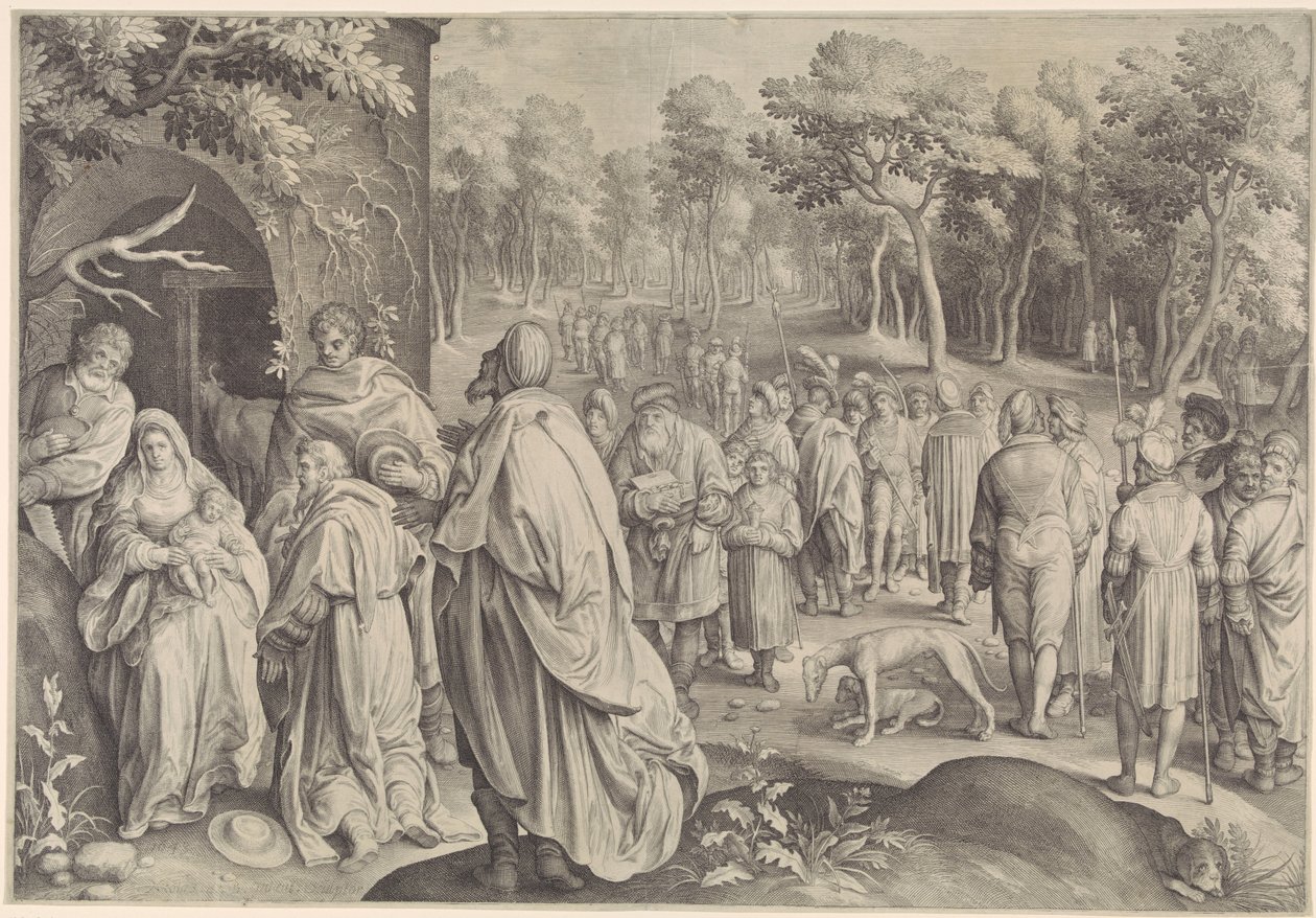 Adoration of the Magi by Nicolaes de Bruyn