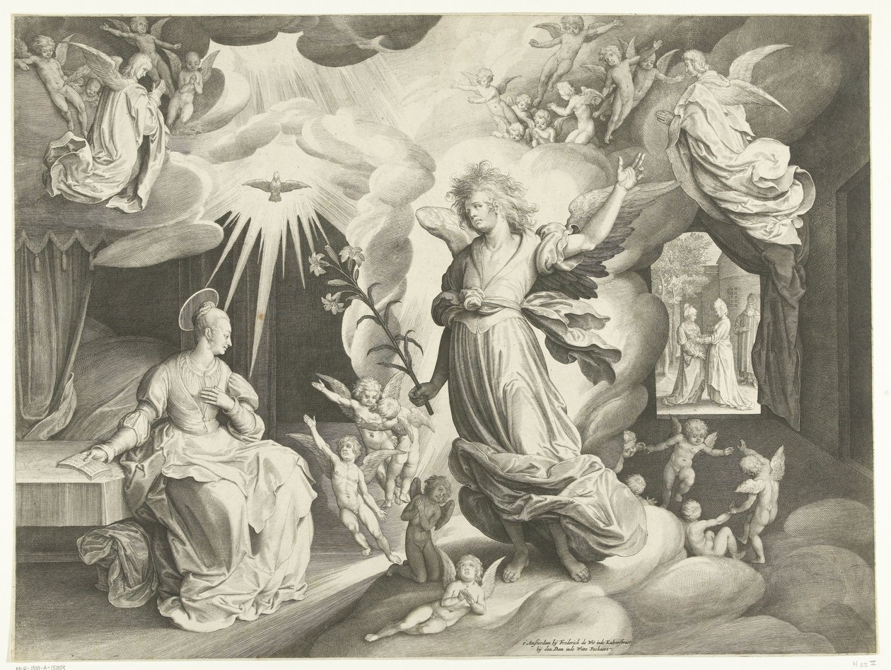 Annunciation by Nicolaes de Bruyn
