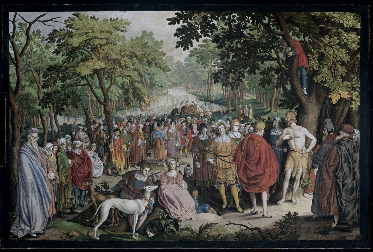 The Preaching of John the Baptist on the Banks of the Jordan by Nicolaes de Bruyn