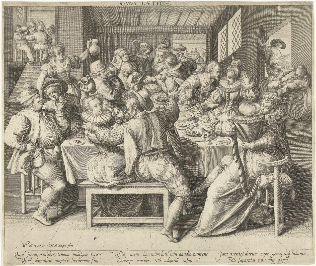 A House Full of Festivity by Nicolaes de Bruyn